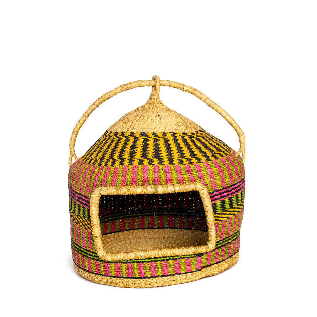 Cat Bed, Pet Bed, Cat Basket, Ped Furniture, Handmade Cat Bed,Bolga Basket, African Basket good