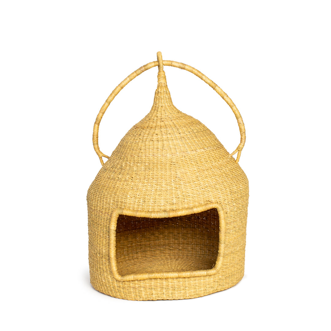 Hand-woven 2024 wicker Cat House