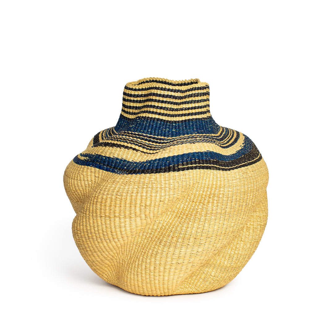 Bluebell Hand-Woven Art Basket