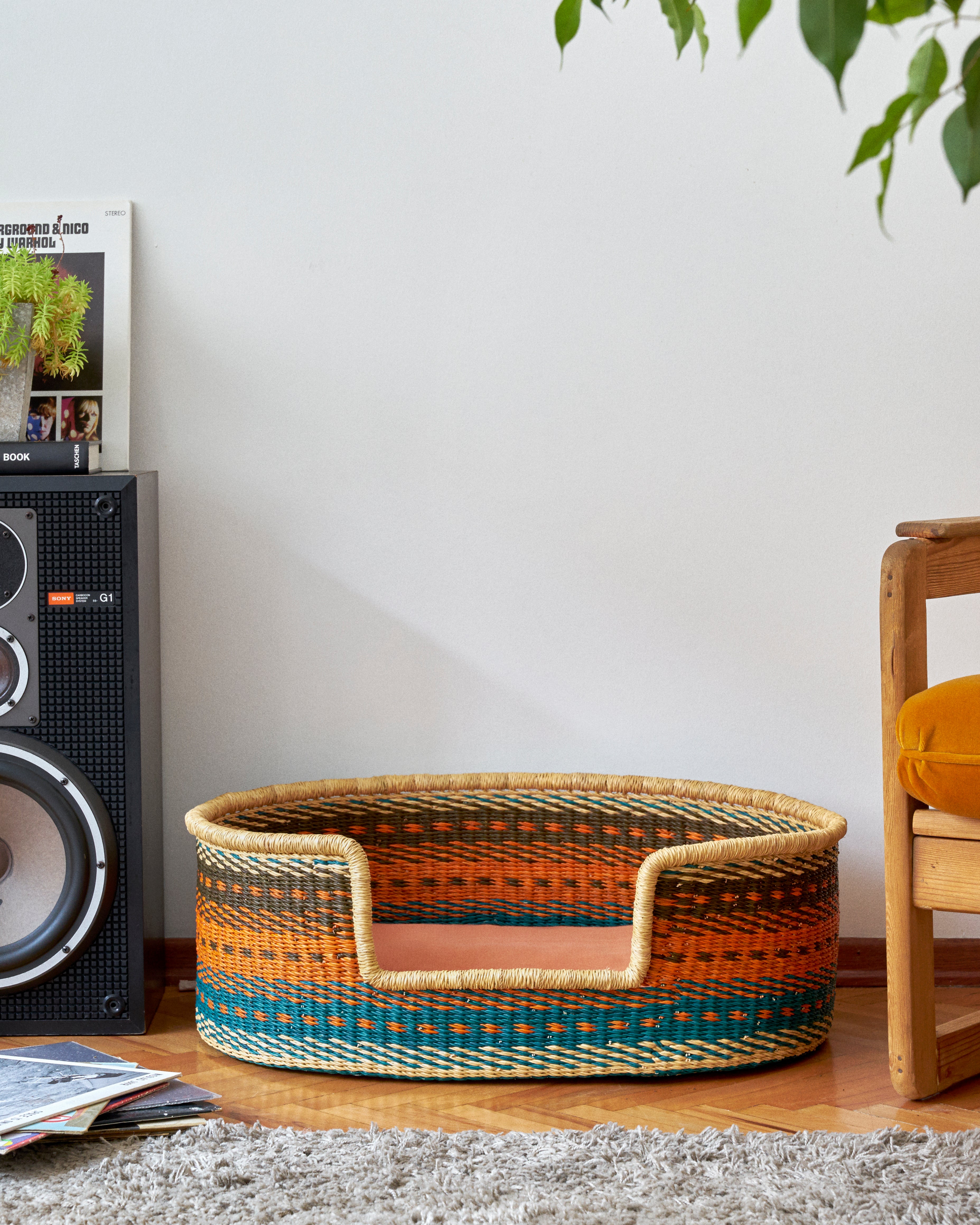 Bella Hand-Woven Dog Bed