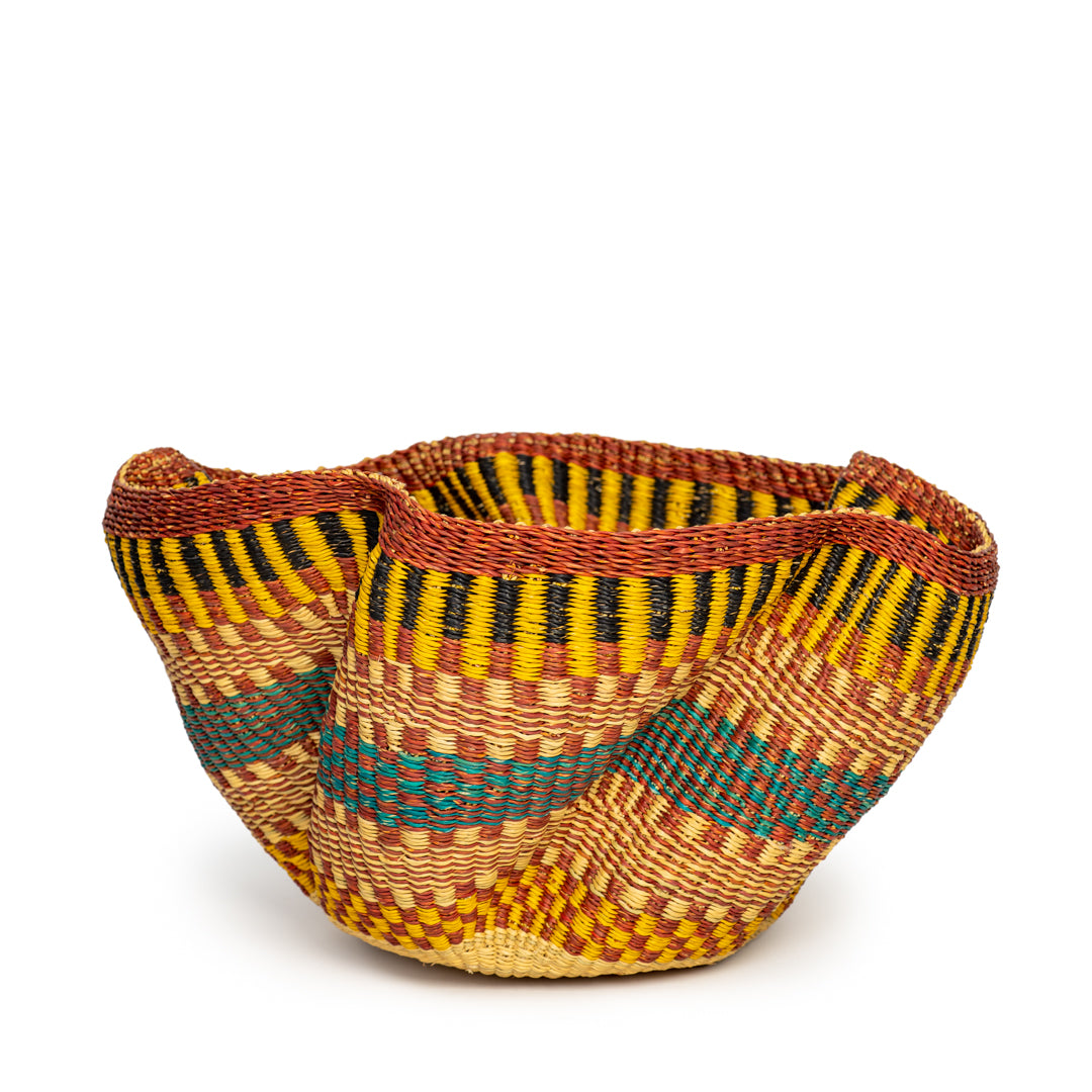 Calla Hand-Woven Wave Basket