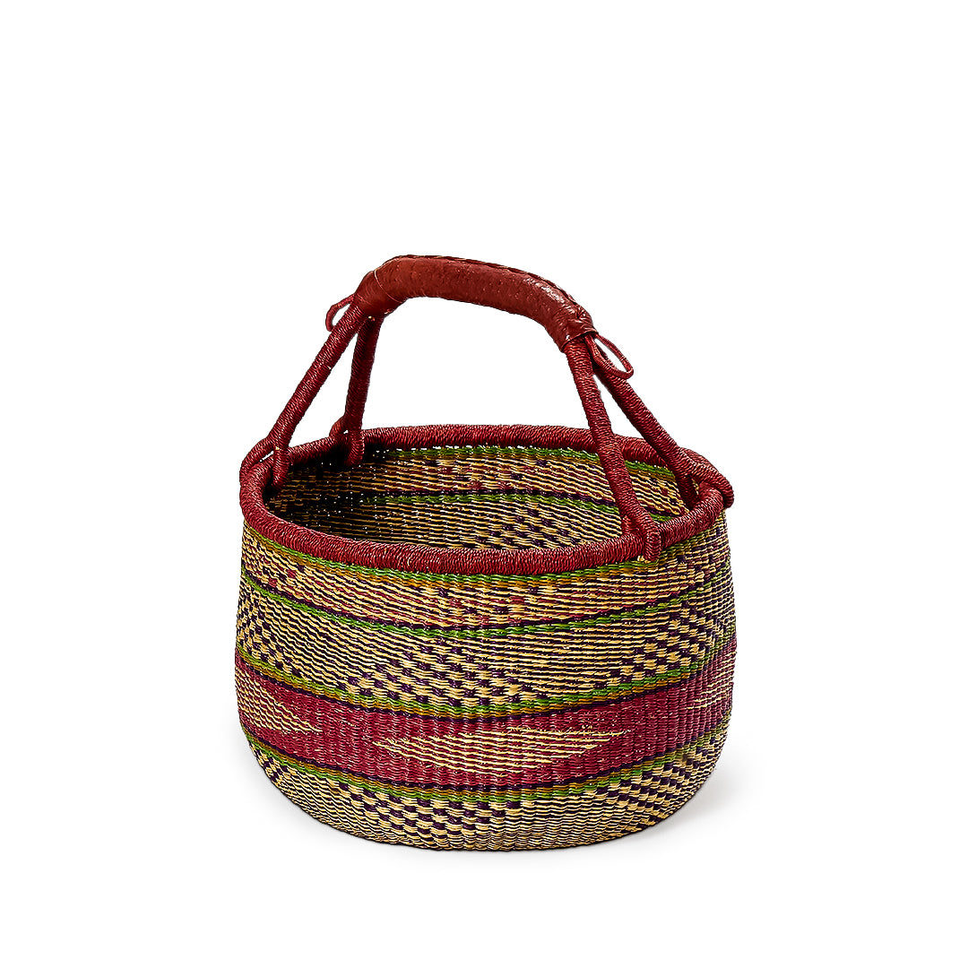 CHERRY Hand-Woven Market Basket