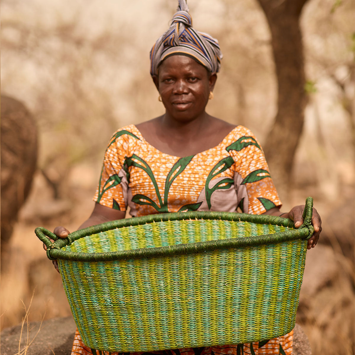 Leaf Hand-Woven Ironing Basket