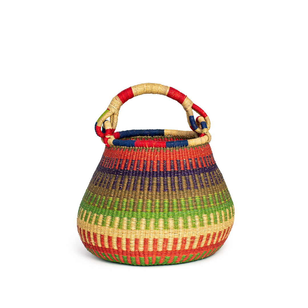 Hand-Woven Pot Basket