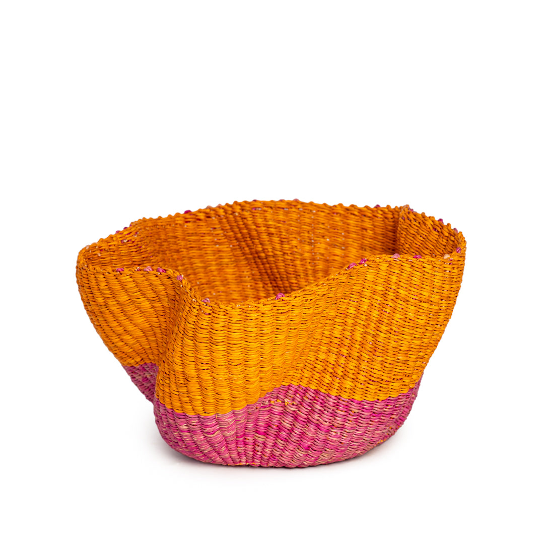 Oriole Hand-Woven Wave Basket