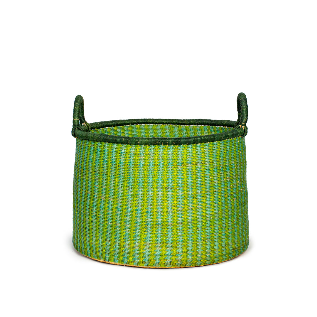 Leaf Hand-Woven Storage Basket with Handle